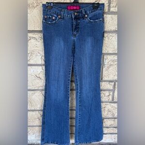 GLO Jeans Dark Blue Flare Women's Jeans y2k Stretch Size 3